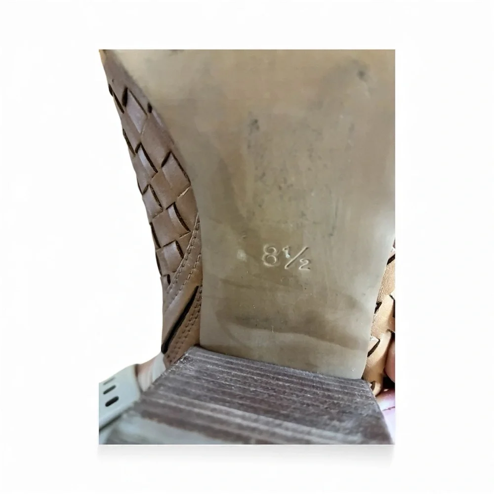 Madewell Tan Woven Leather Mules - Picture 7 of 7